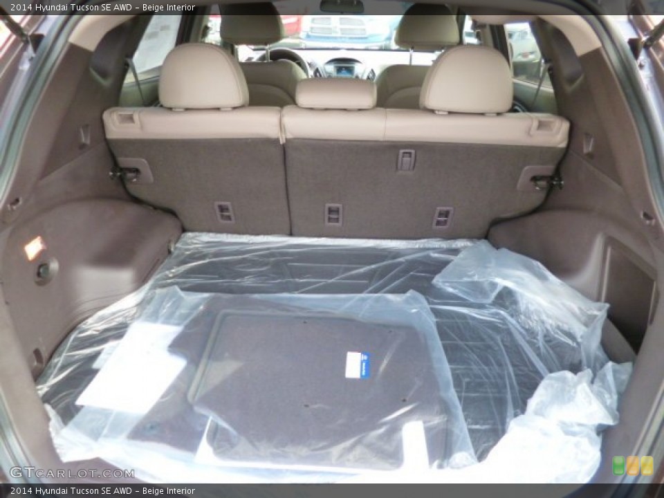 Beige Interior Trunk for the 2014 Hyundai Tucson SE AWD #87280995