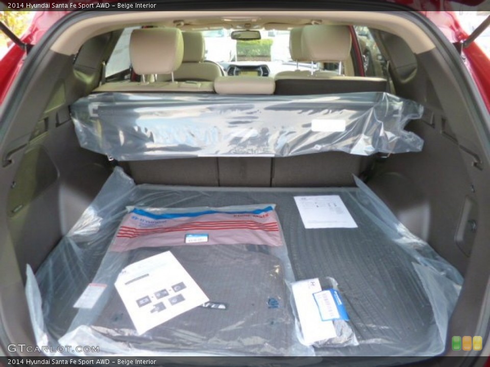Beige Interior Trunk for the 2014 Hyundai Santa Fe Sport AWD #87281460