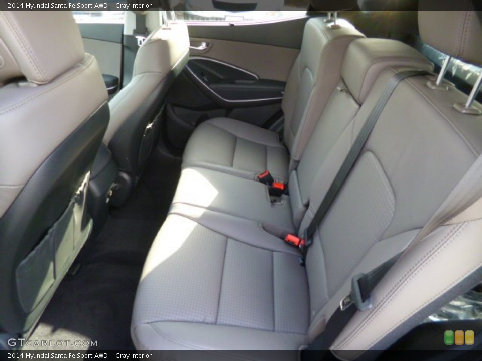 Gray Interior Rear Seat for the 2014 Hyundai Santa Fe Sport AWD #87281934