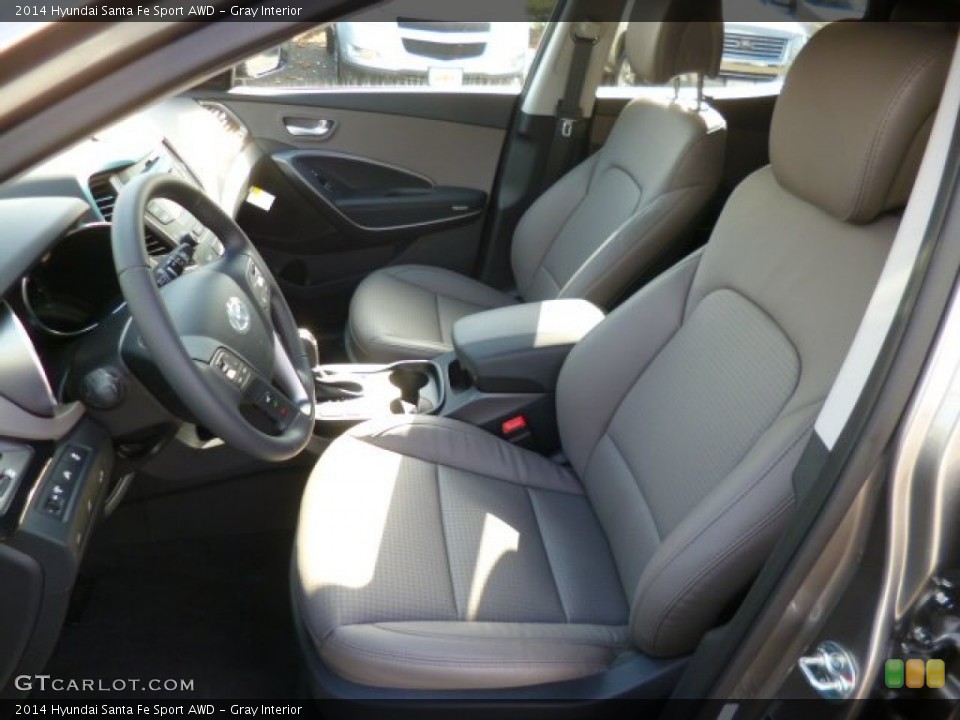 Gray Interior Front Seat for the 2014 Hyundai Santa Fe Sport AWD #87281976