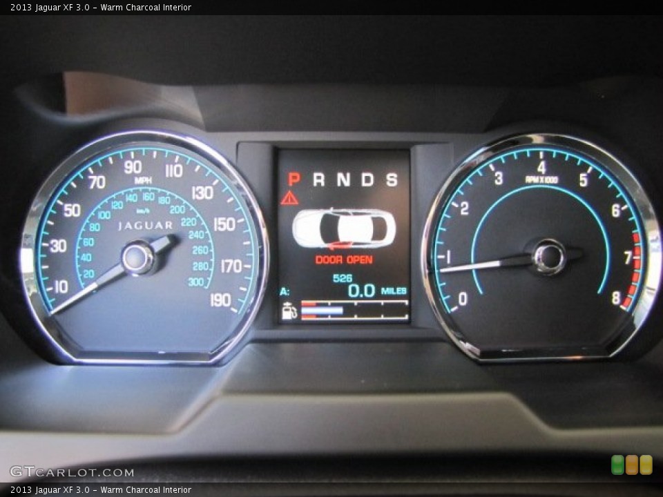 Warm Charcoal Interior Gauges for the 2013 Jaguar XF 3.0 #87289961