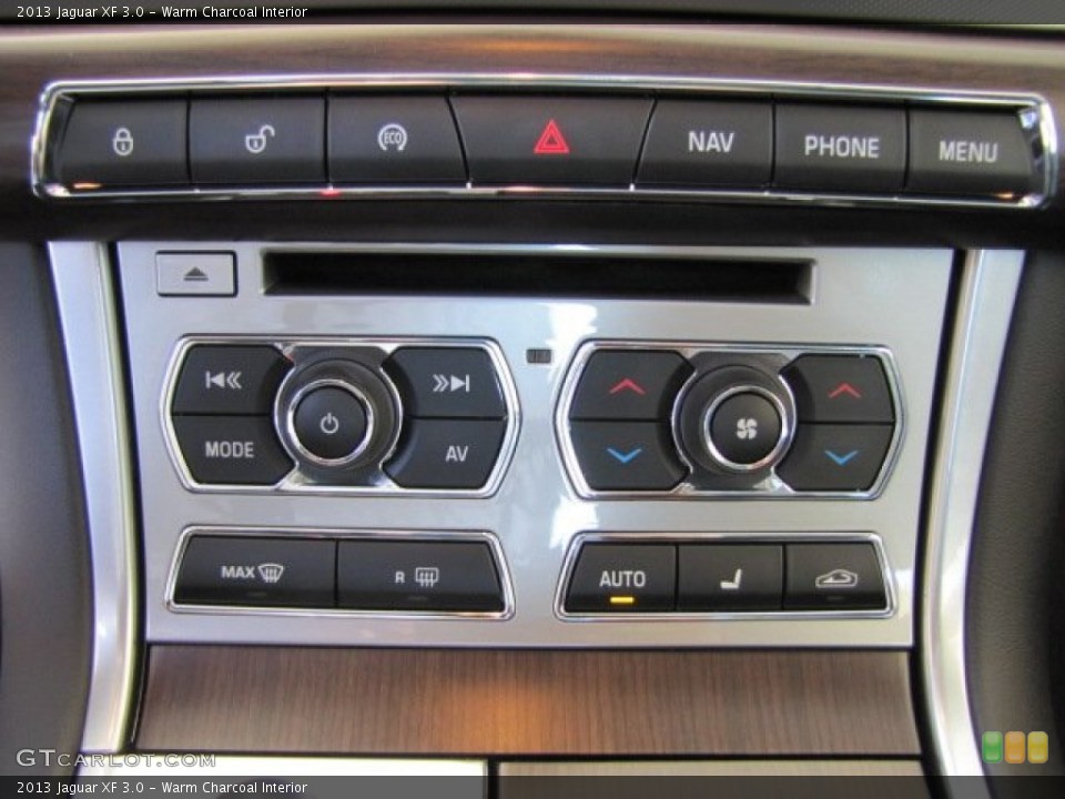 Warm Charcoal Interior Controls for the 2013 Jaguar XF 3.0 #87290034