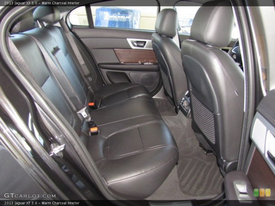 Warm Charcoal Interior Rear Seat for the 2013 Jaguar XF 3.0 #87290121