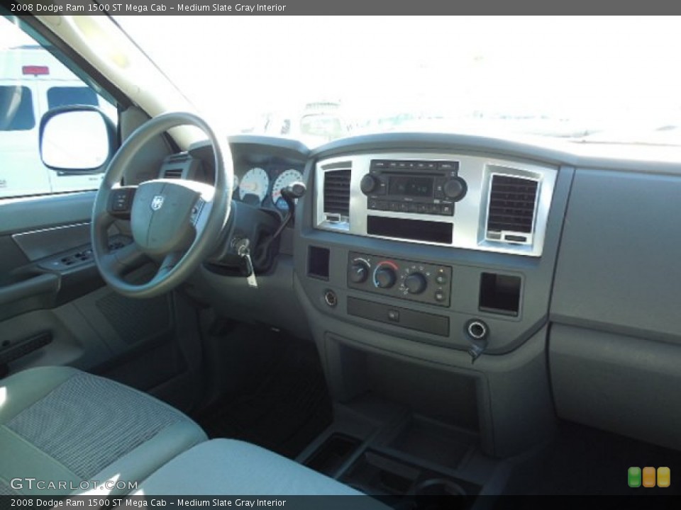 Medium Slate Gray Interior Dashboard for the 2008 Dodge Ram 1500 ST Mega Cab #87294071