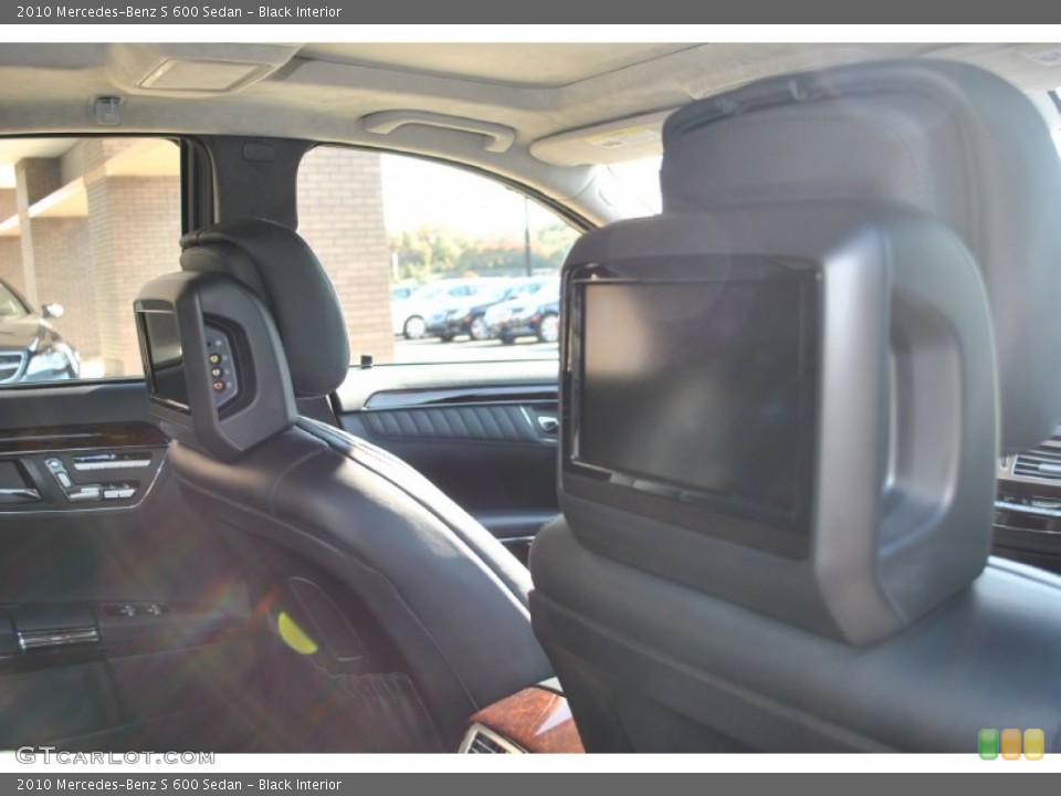 Black Interior Entertainment System for the 2010 Mercedes-Benz S 600 Sedan #87299010