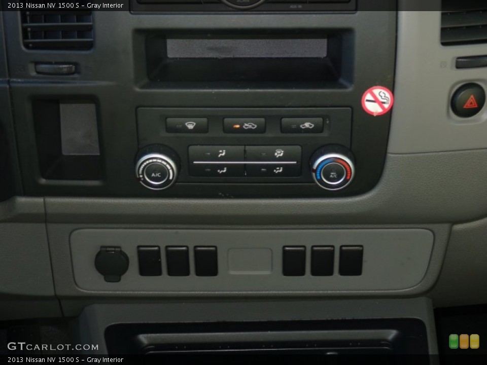 Gray Interior Controls for the 2013 Nissan NV 1500 S #87299835
