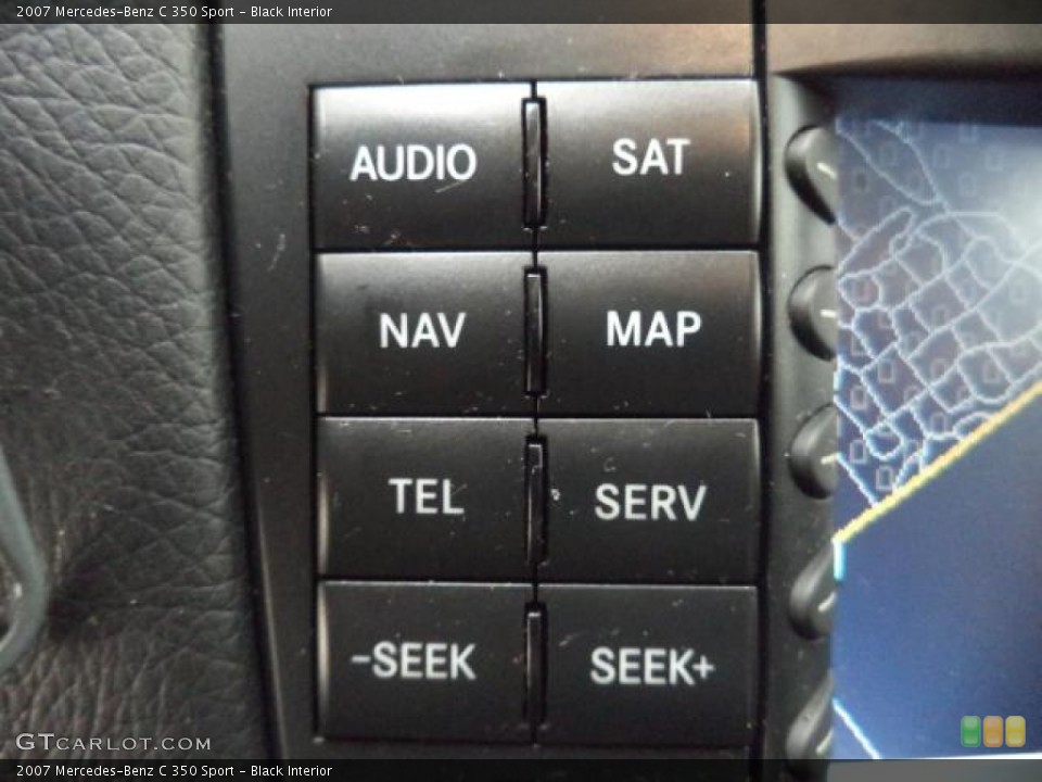 Black Interior Controls for the 2007 Mercedes-Benz C 350 Sport #87302702