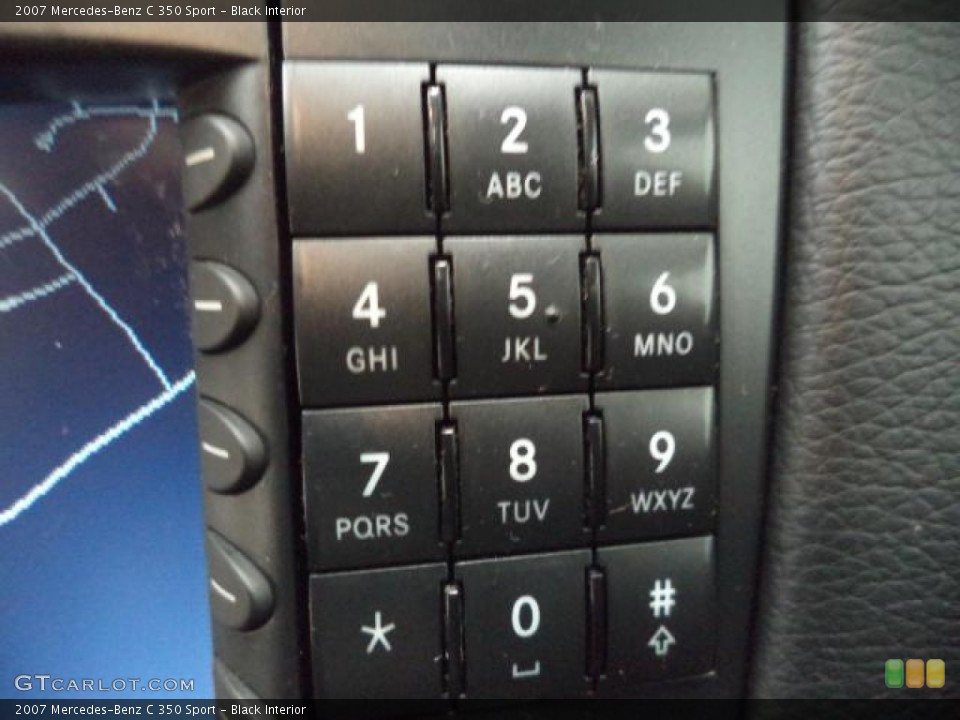 Black Interior Controls for the 2007 Mercedes-Benz C 350 Sport #87302720