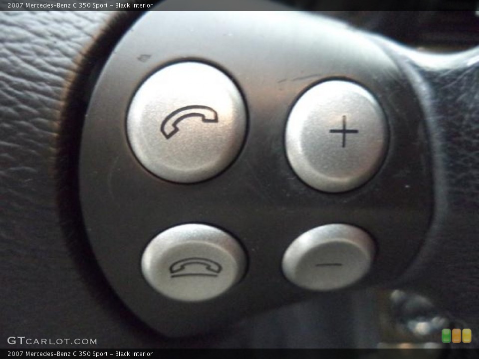 Black Interior Controls for the 2007 Mercedes-Benz C 350 Sport #87302774