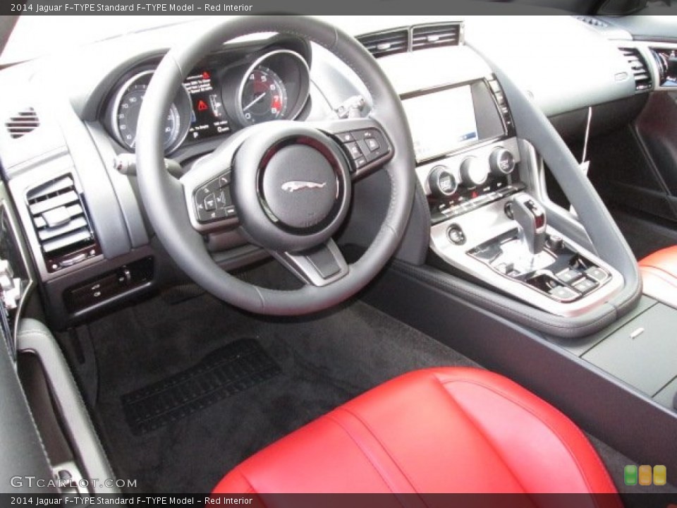 Red 2014 Jaguar F-TYPE Interiors