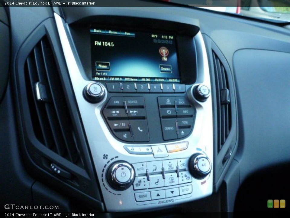 Jet Black Interior Controls for the 2014 Chevrolet Equinox LT AWD #87313497