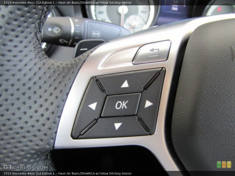 Neon Art Black/DINAMICA w/Yellow Stitching Interior Controls for the 2014 Mercedes-Benz CLA Edition 1 #87313705
