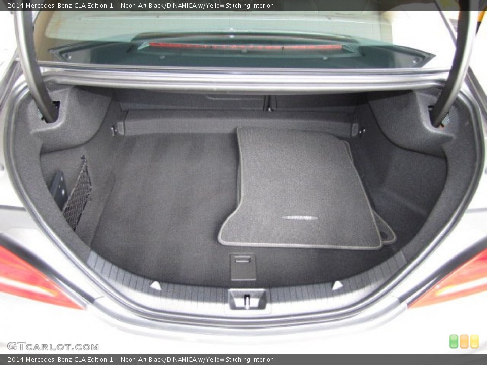 Neon Art Black/DINAMICA w/Yellow Stitching Interior Trunk for the 2014 Mercedes-Benz CLA Edition 1 #87314119