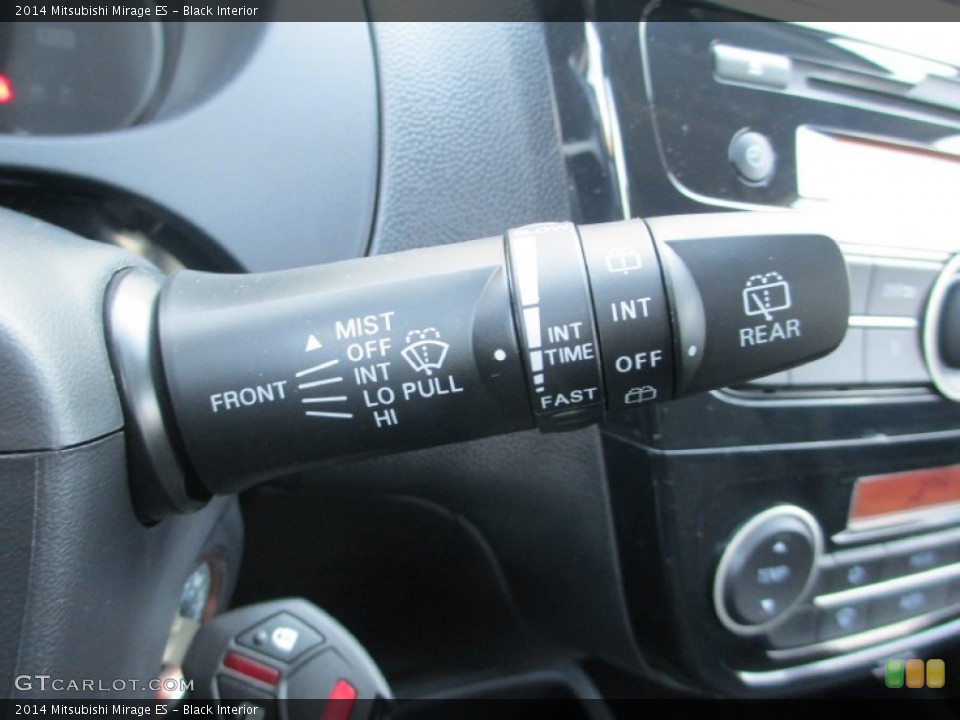 Black Interior Controls for the 2014 Mitsubishi Mirage ES #87314200