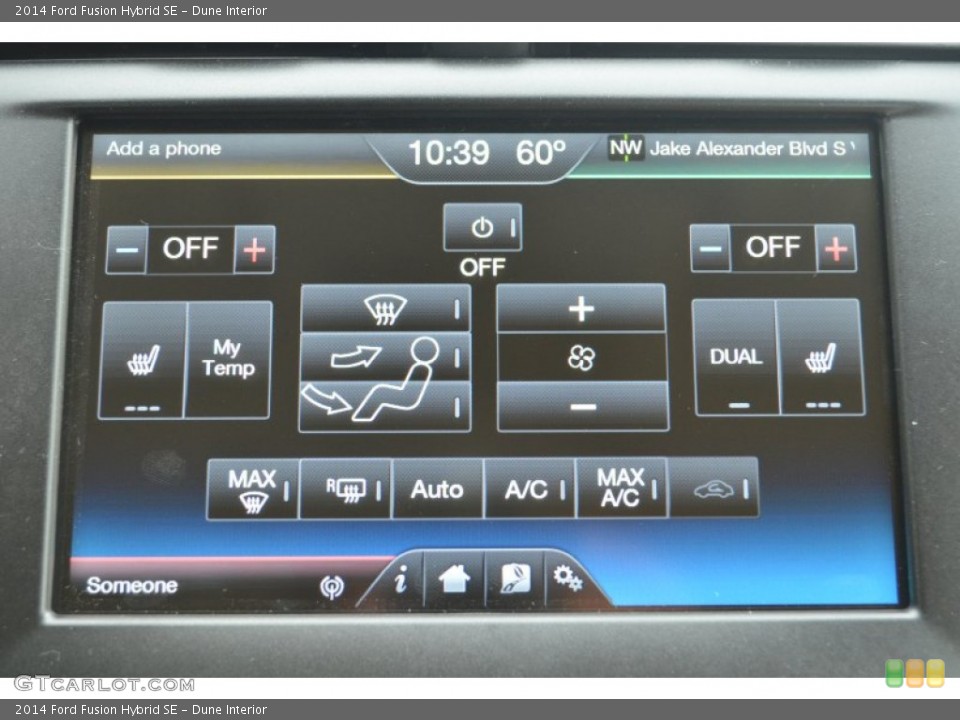 Dune Interior Controls for the 2014 Ford Fusion Hybrid SE #87314521