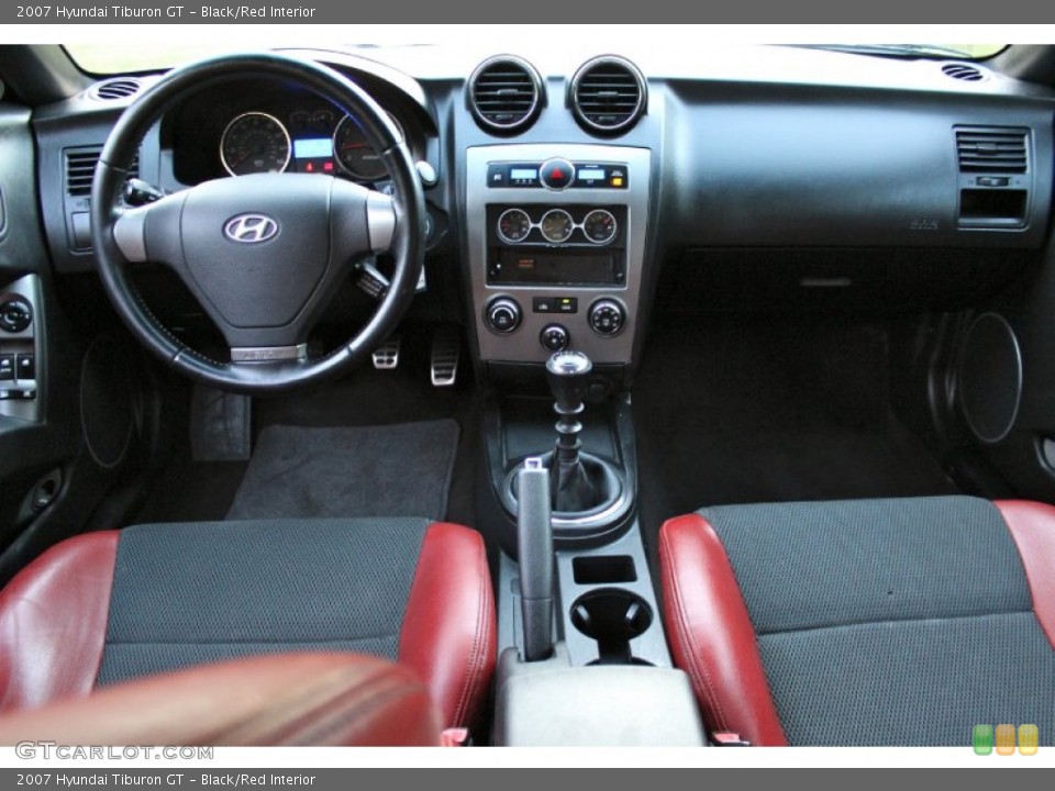 Black/Red Interior Dashboard for the 2007 Hyundai Tiburon GT #87314989