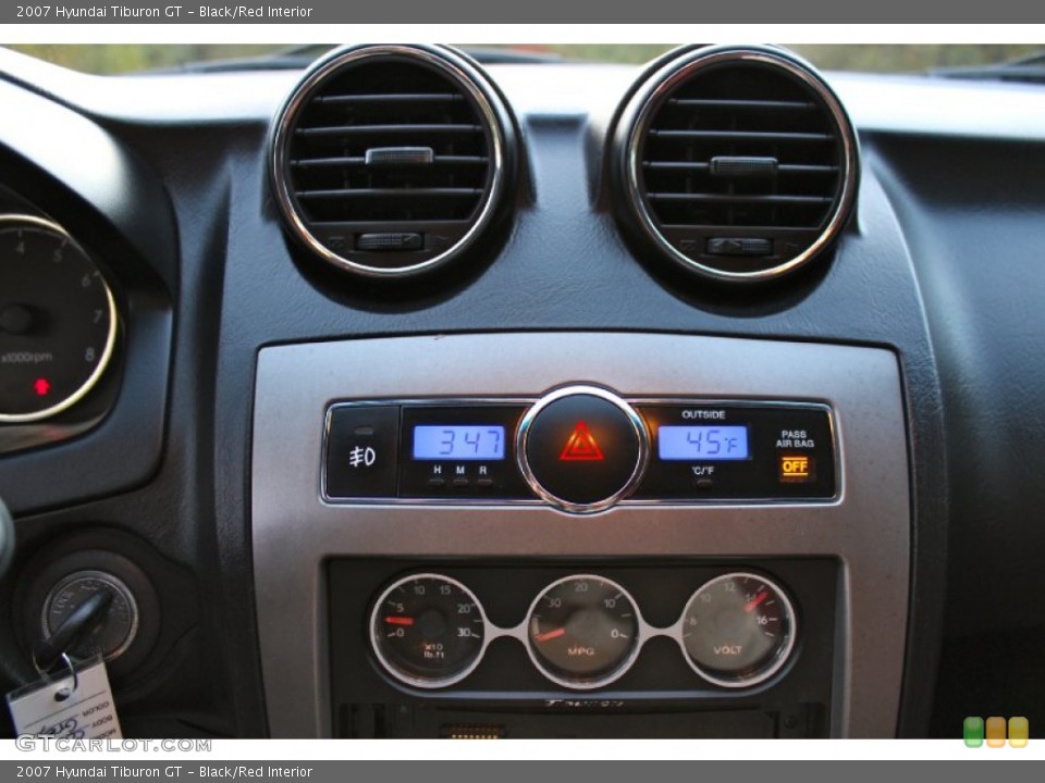 Black/Red Interior Controls for the 2007 Hyundai Tiburon GT #87315259