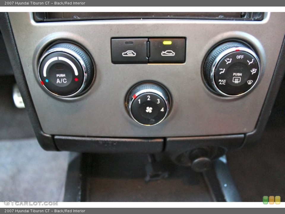 Black/Red Interior Controls for the 2007 Hyundai Tiburon GT #87315310