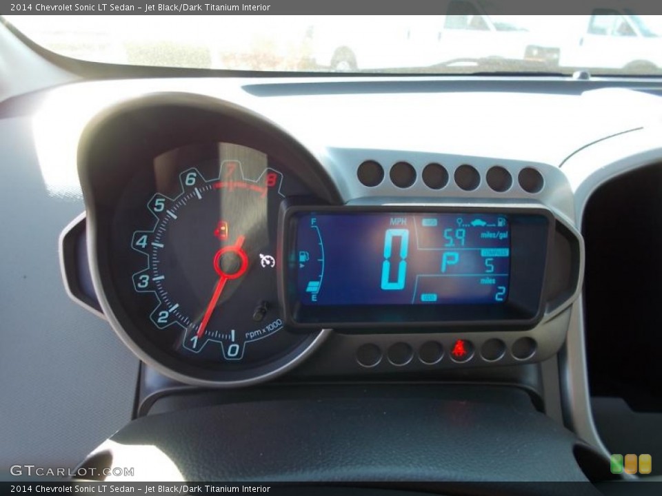 Jet Black/Dark Titanium Interior Gauges for the 2014 Chevrolet Sonic LT Sedan #87315532