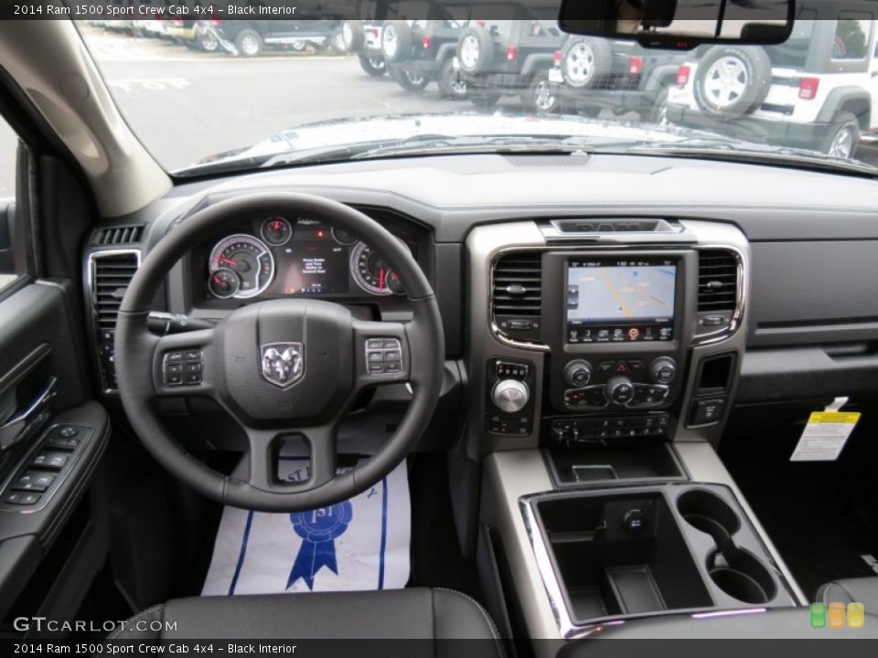 Black Interior Dashboard for the 2014 Ram 1500 Sport Crew Cab 4x4 #87318742