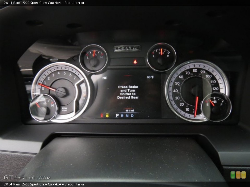 Black Interior Gauges for the 2014 Ram 1500 Sport Crew Cab 4x4 #87318790