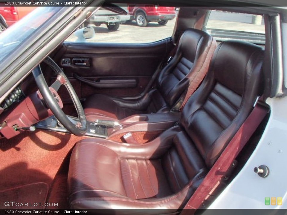 Claret 1980 Chevrolet Corvette Interiors