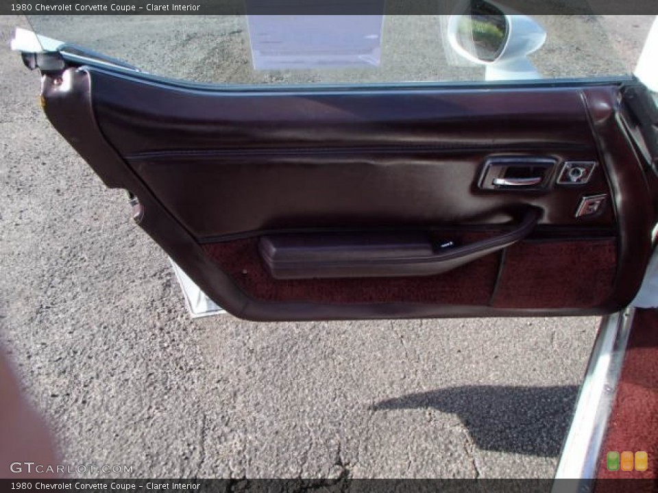 Claret Interior Door Panel for the 1980 Chevrolet Corvette Coupe #87319285