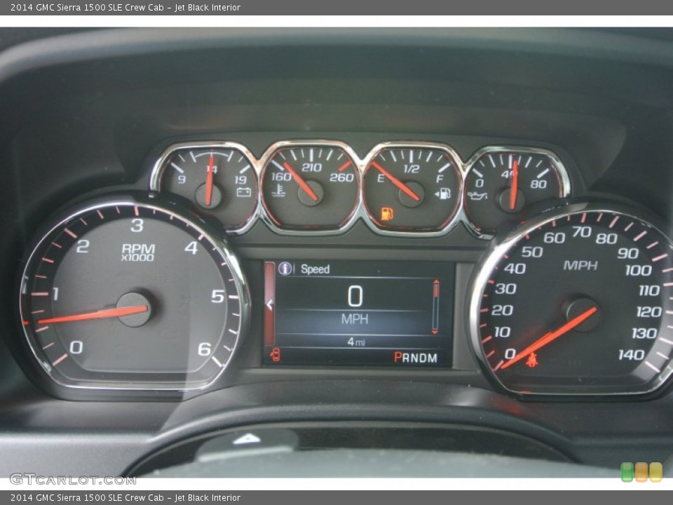 Jet Black Interior Gauges for the 2014 GMC Sierra 1500 SLE Crew Cab #87321562