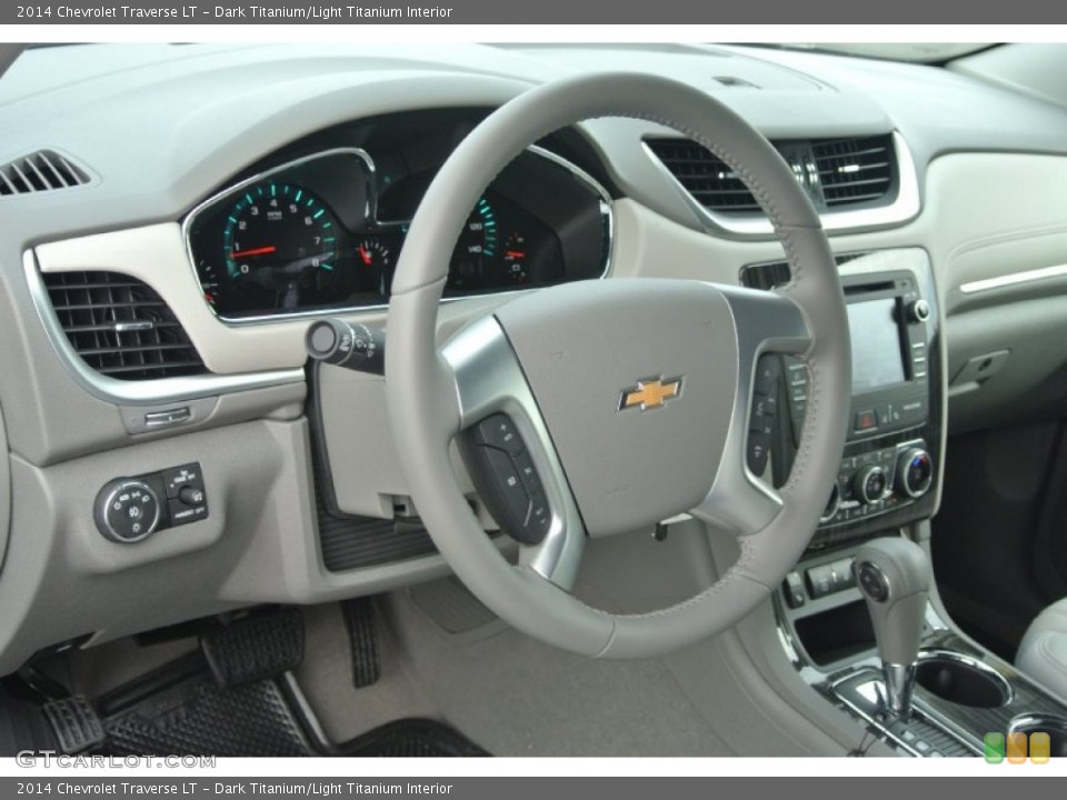 Dark Titanium/Light Titanium Interior Steering Wheel for the 2014 Chevrolet Traverse LT #87323347