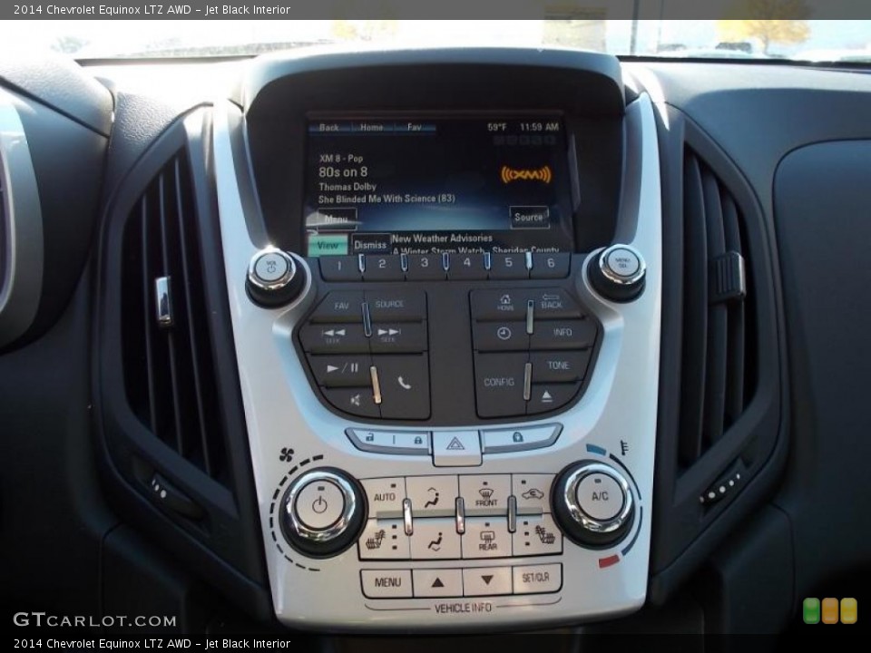 Jet Black Interior Controls for the 2014 Chevrolet Equinox LTZ AWD #87323908
