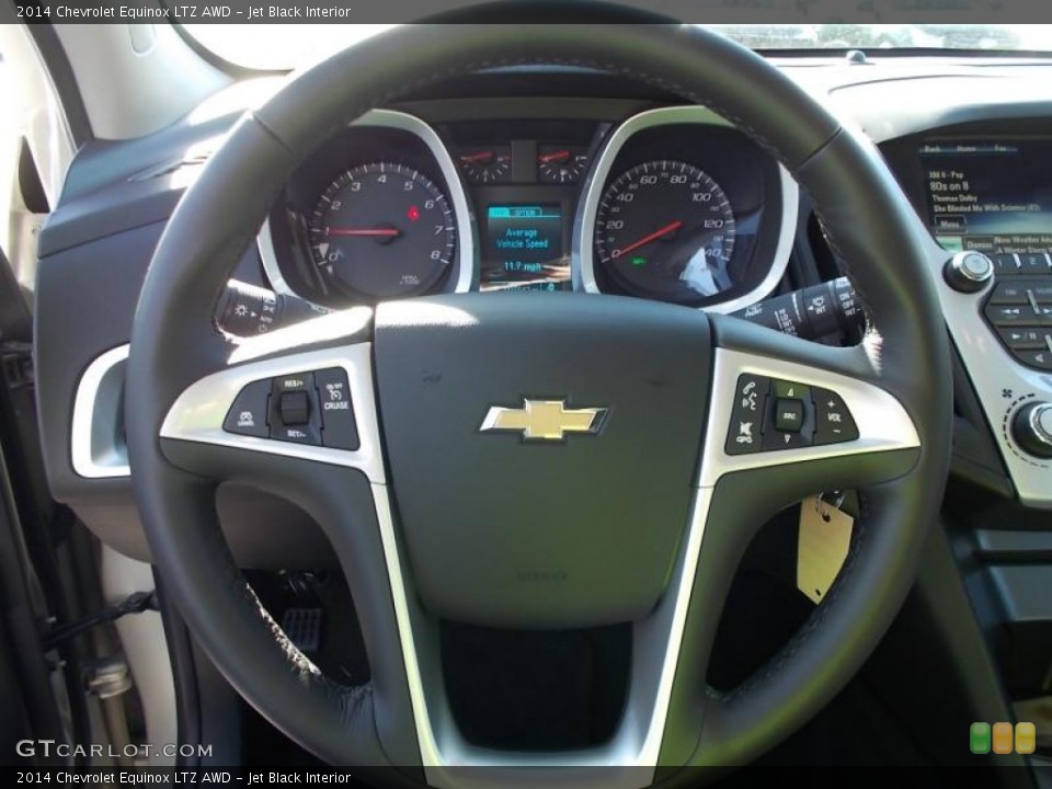 Jet Black Interior Steering Wheel for the 2014 Chevrolet Equinox LTZ AWD #87323953