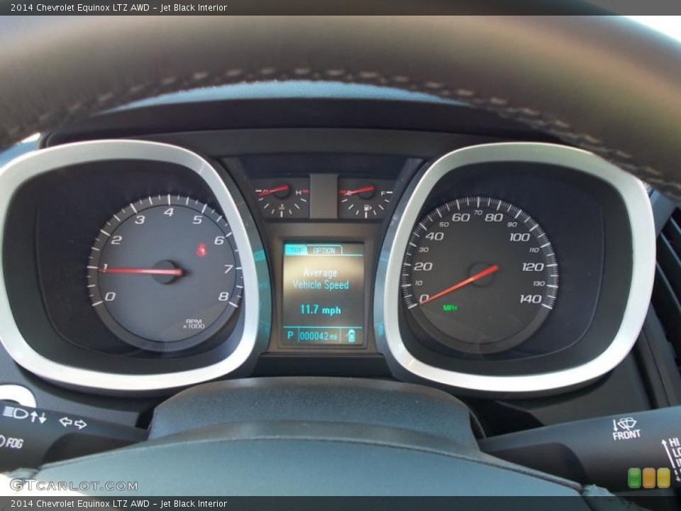 Jet Black Interior Gauges for the 2014 Chevrolet Equinox LTZ AWD #87324025
