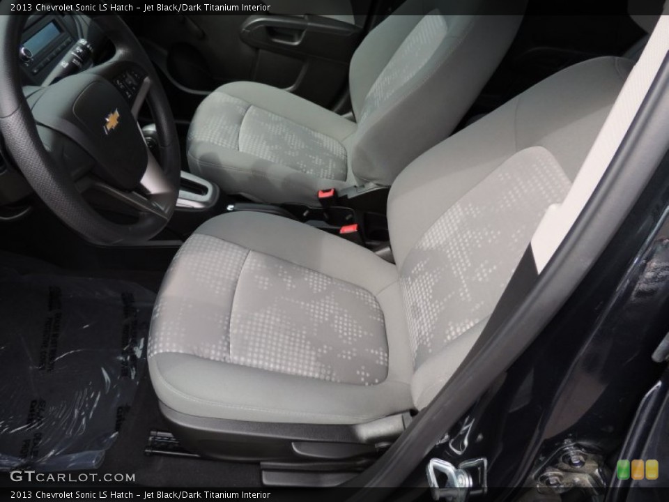 Jet Black/Dark Titanium Interior Front Seat for the 2013 Chevrolet Sonic LS Hatch #87326539