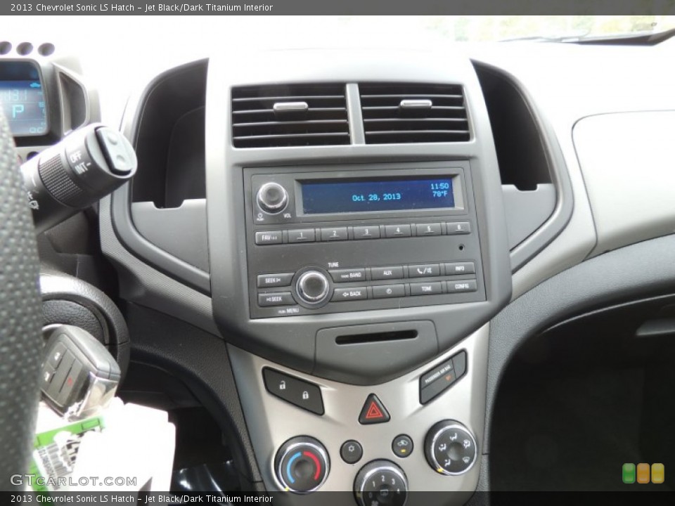 Jet Black/Dark Titanium Interior Controls for the 2013 Chevrolet Sonic LS Hatch #87326950