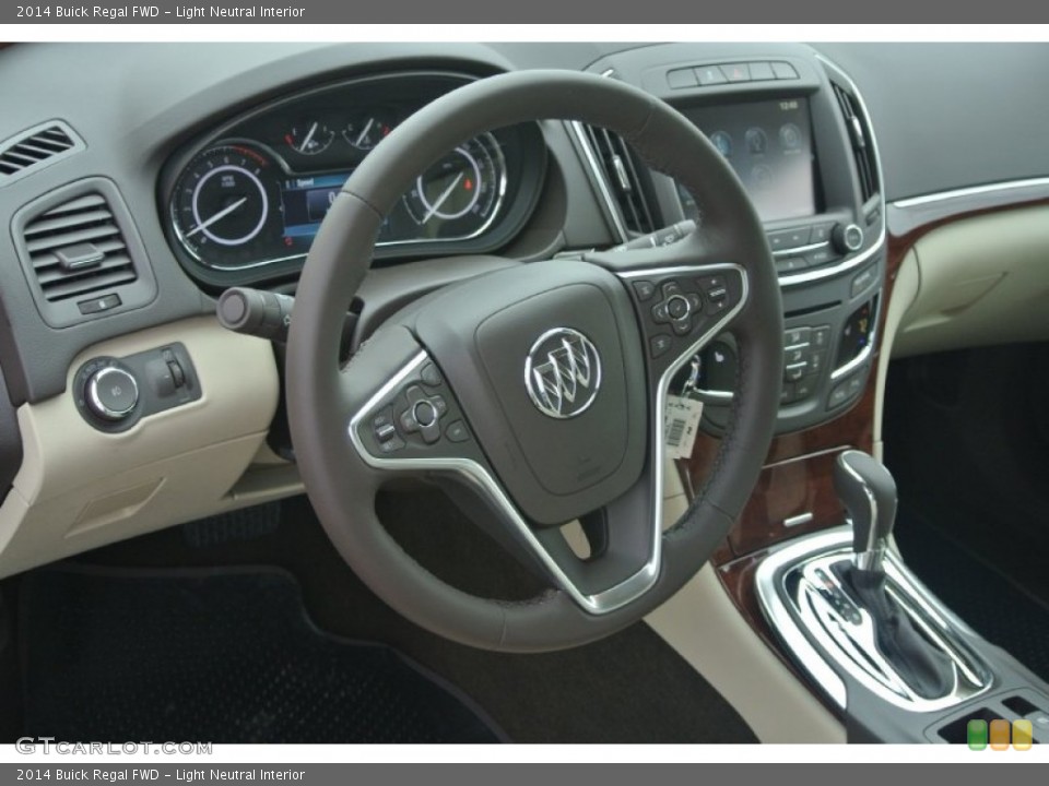 Light Neutral Interior Steering Wheel for the 2014 Buick Regal FWD #87327013