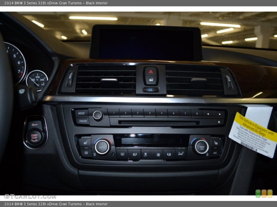 Black Interior Controls for the 2014 BMW 3 Series 328i xDrive Gran Turismo #87327205