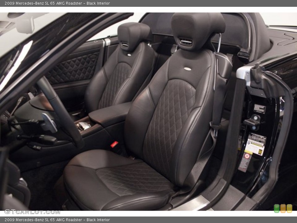 Black Interior Front Seat for the 2009 Mercedes-Benz SL 65 AMG Roadster #87329834