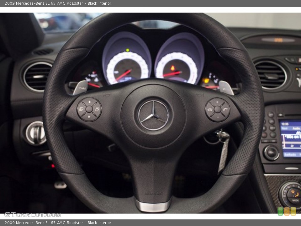 Black Interior Steering Wheel for the 2009 Mercedes-Benz SL 65 AMG Roadster #87329964
