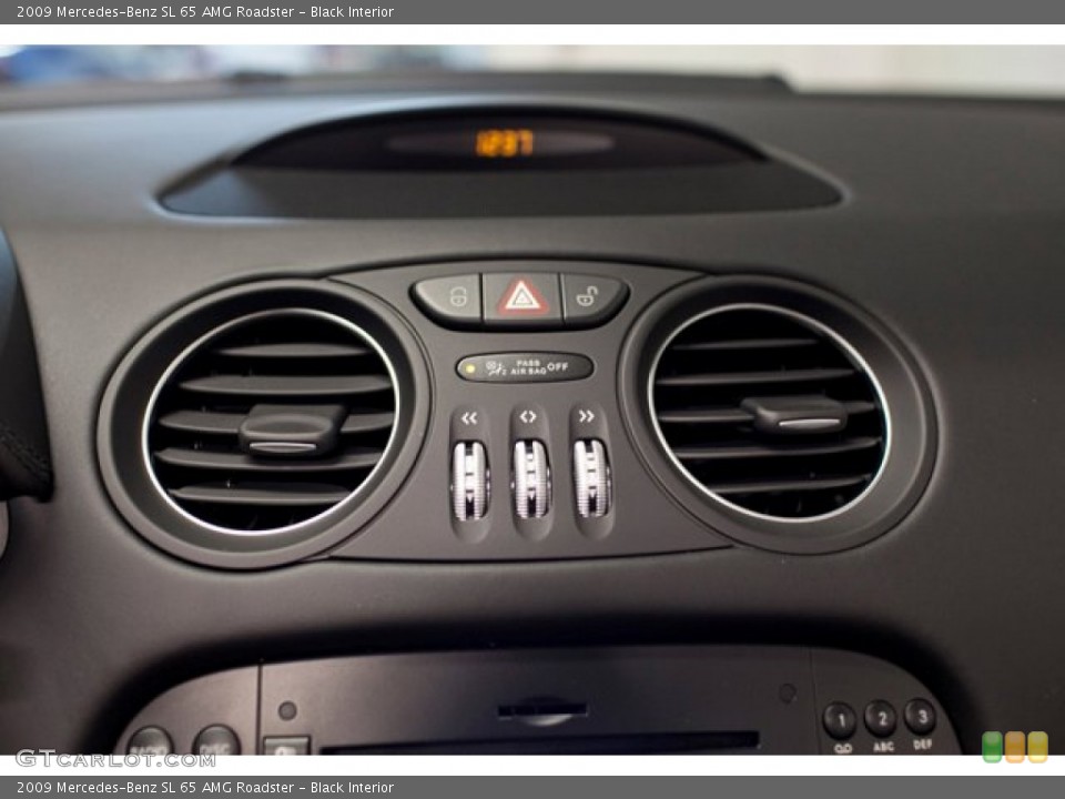 Black Interior Controls for the 2009 Mercedes-Benz SL 65 AMG Roadster #87330199
