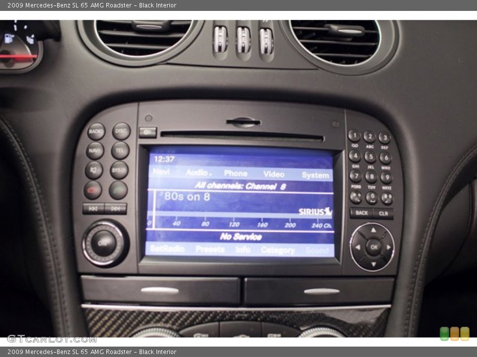 Black Interior Controls for the 2009 Mercedes-Benz SL 65 AMG Roadster #87330217