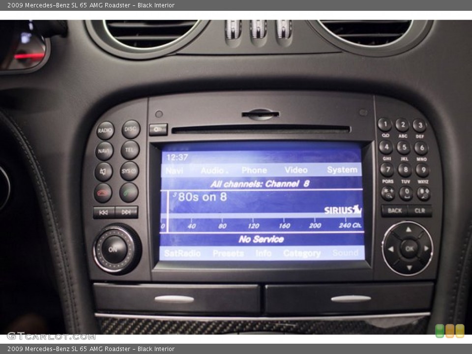 Black Interior Audio System for the 2009 Mercedes-Benz SL 65 AMG Roadster #87330241