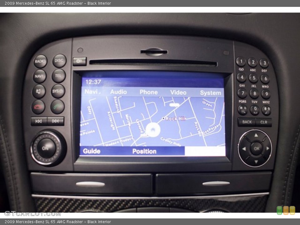 Black Interior Navigation for the 2009 Mercedes-Benz SL 65 AMG Roadster #87330259