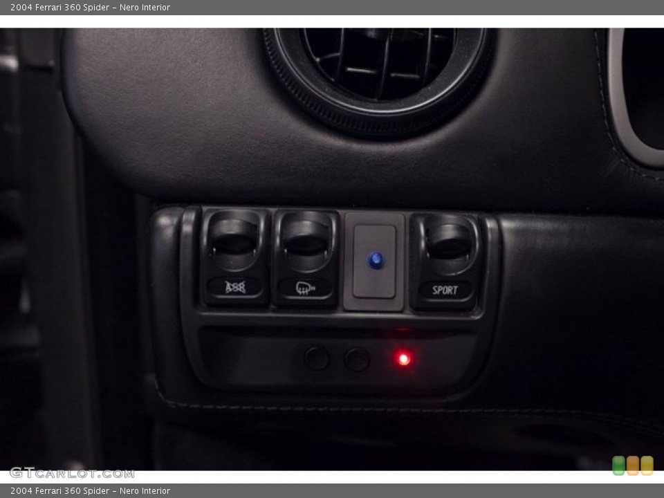 Nero Interior Controls for the 2004 Ferrari 360 Spider #87331630