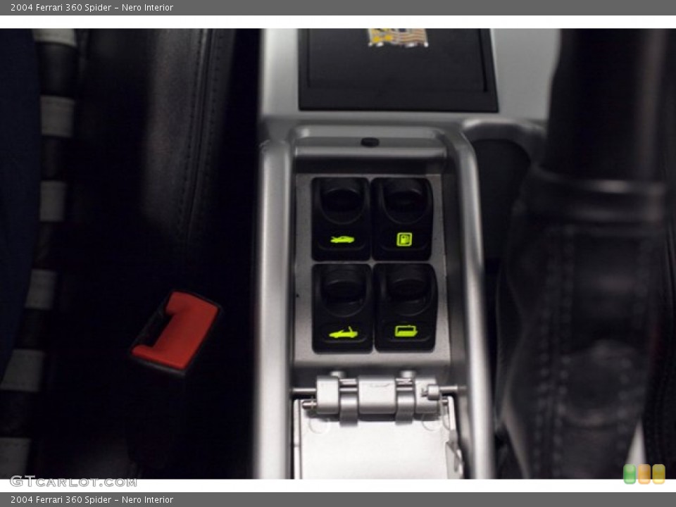Nero Interior Controls for the 2004 Ferrari 360 Spider #87331823
