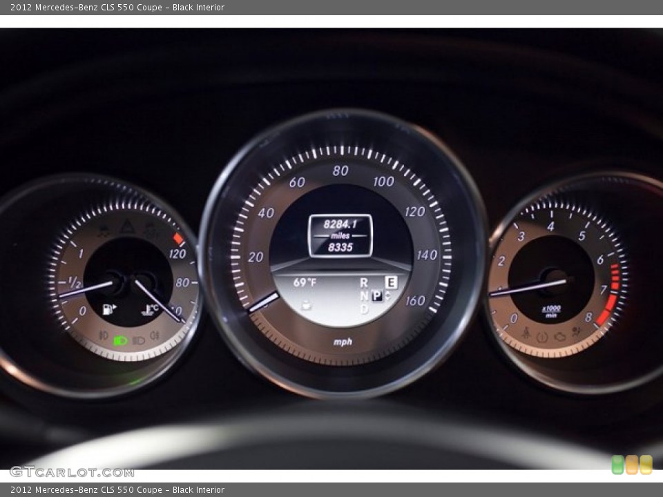 Black Interior Gauges for the 2012 Mercedes-Benz CLS 550 Coupe #87332911