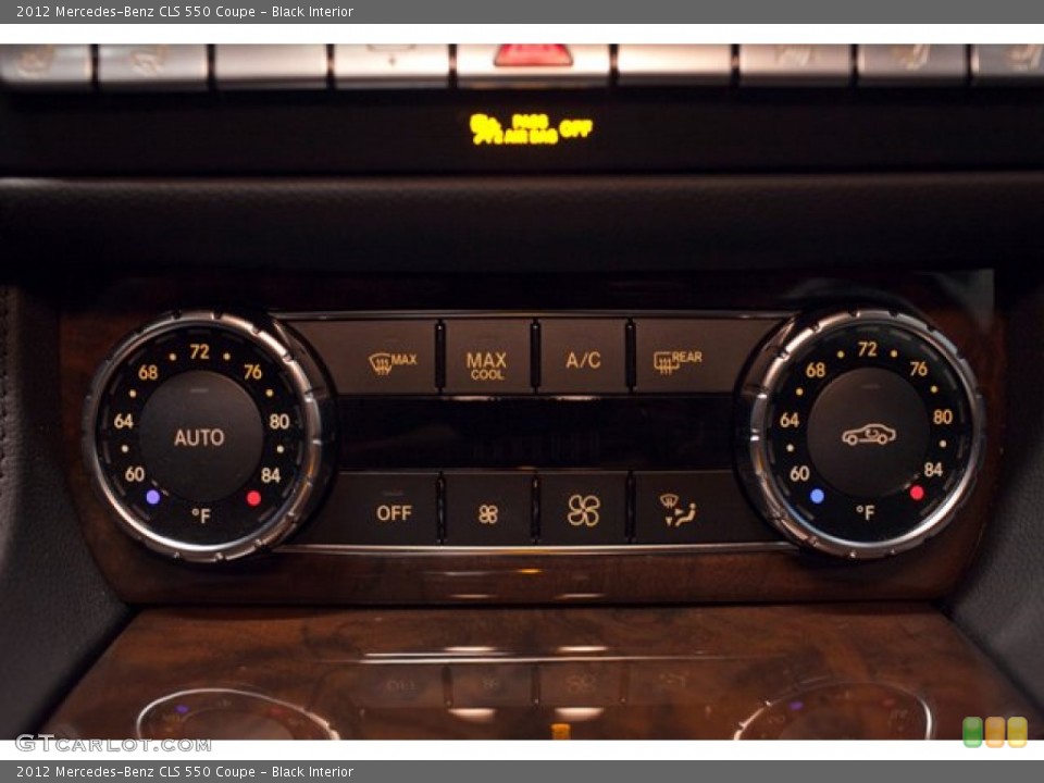 Black Interior Controls for the 2012 Mercedes-Benz CLS 550 Coupe #87333136