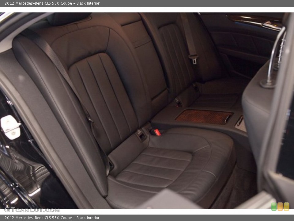 Black Interior Rear Seat for the 2012 Mercedes-Benz CLS 550 Coupe #87333334