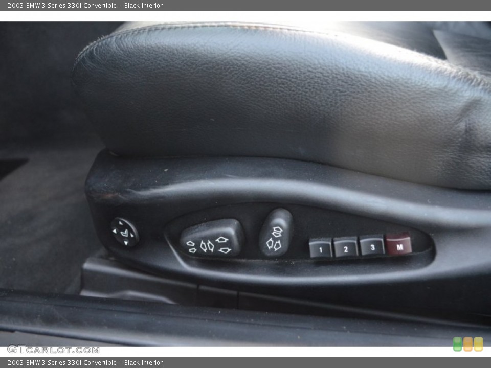 Black Interior Controls for the 2003 BMW 3 Series 330i Convertible #87336223