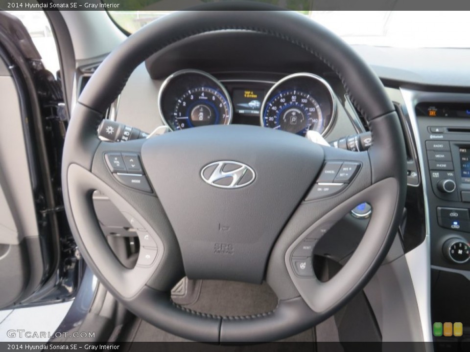 Gray Interior Steering Wheel for the 2014 Hyundai Sonata SE #87337135