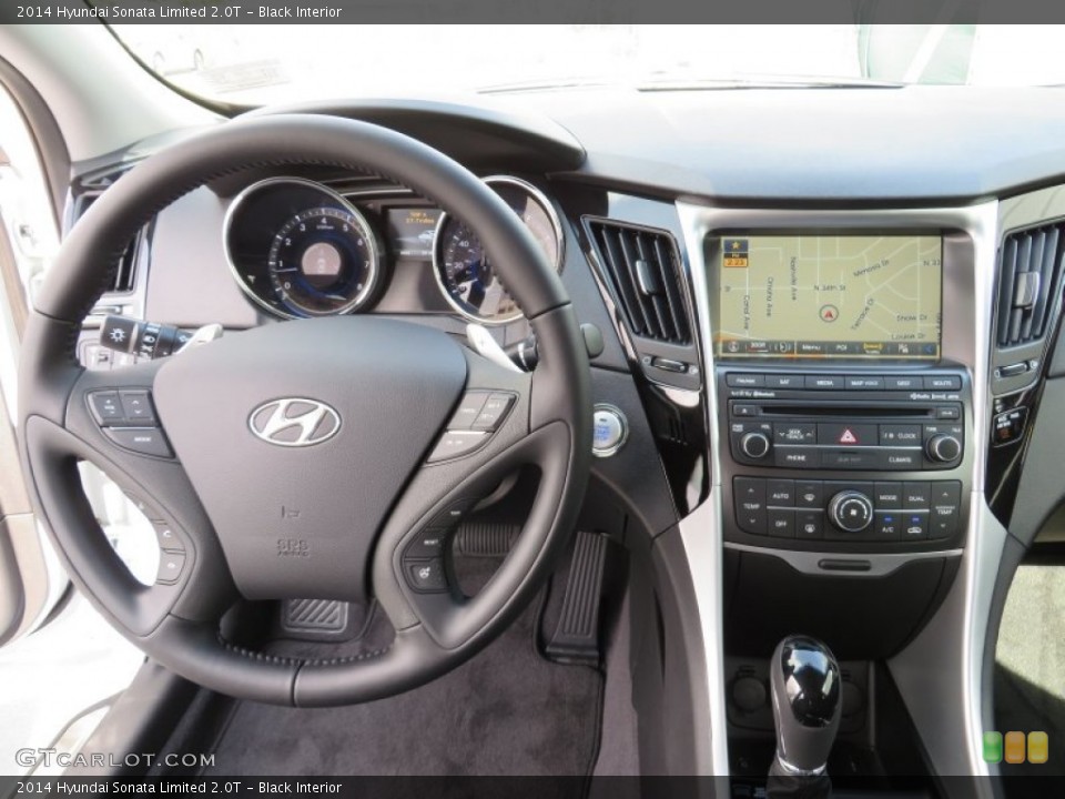 Black Interior Dashboard for the 2014 Hyundai Sonata Limited 2.0T #87339253